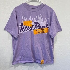 Hyde Park You’re Not Invited Purple Shirt Mens Large Short Sleeve Graphic